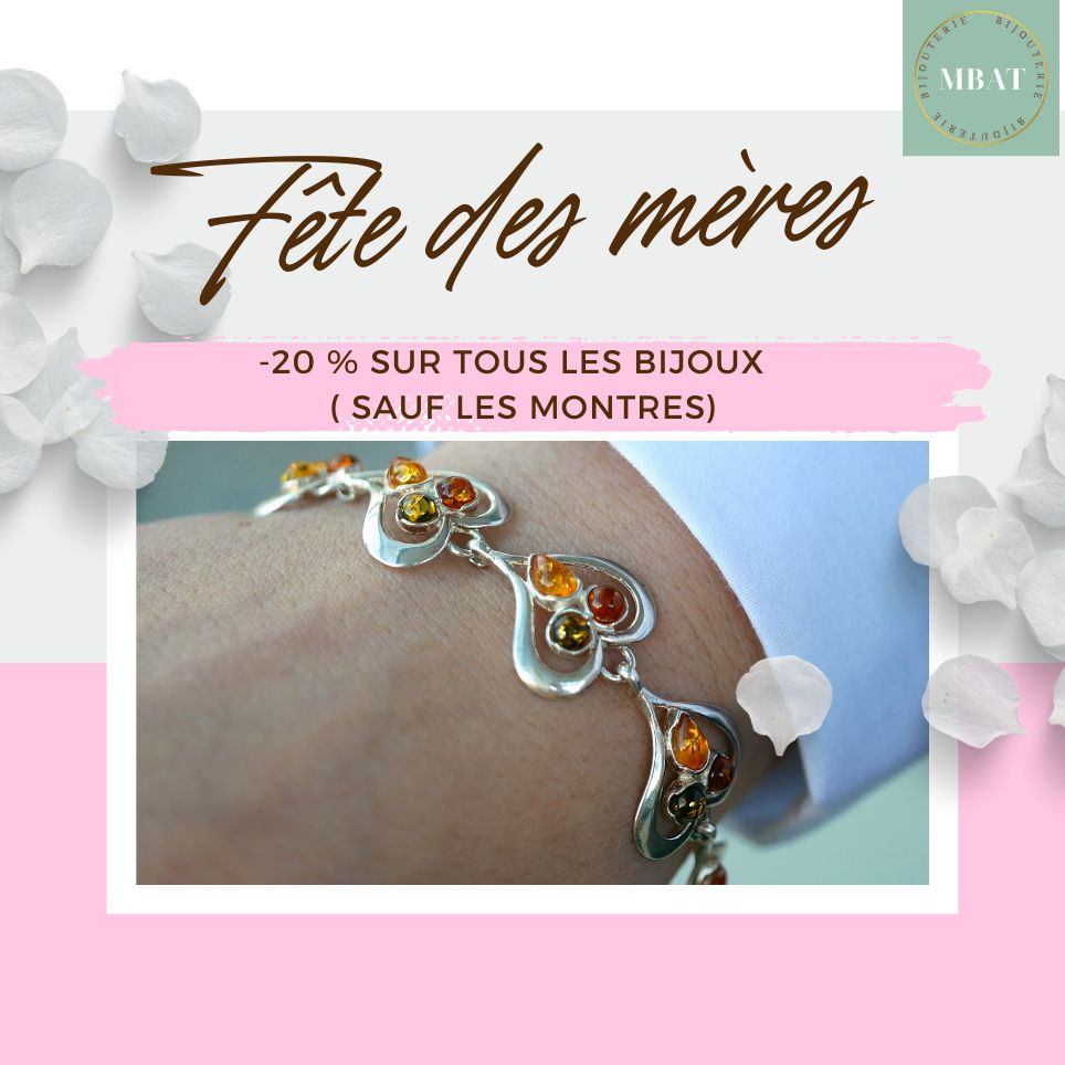 20% sur tous les bijoux pour la fête des mères