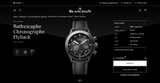 Montre Blancpain ® Fifty Fathoms Bathyscaphe noire en céraminque