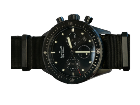 Montre Blancpain® Fifty Fathoms Bathyscaphe noire en céraminque