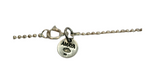 Collier en argent 925 atelier d'Amaya avec 2 pierres bleues et 2 pierres blanches