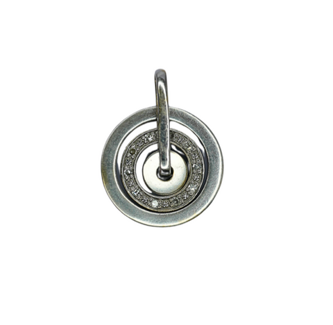 Pendentif Or gris 750 avec plusieurs anneaux