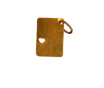 Pendentif or jaune 750 avec une gravure