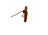 Broche Or jaune 22K ornée de 4 perles centrales