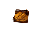 Broche Or jaune 22K ornée de 4 perles centrales
