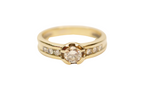 Bague or jaune 7 diamants