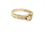 Bague or jaune 7 diamants