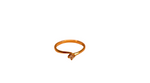 Bague or jaune 750 ornée d'un splendide diamant