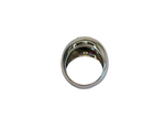 Bague or gris 18K ornée d'éclats de diamants