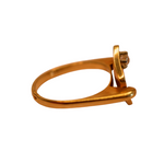 Bague en or jaune 18K avec diamant