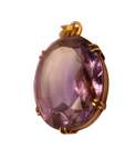 Pendentif  Or 750 avec  superbe améthyste ovale