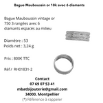 Bague Mauboussin or 18k avec 6 diamants
