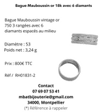 Bague Mauboussin or 18k avec 6 diamants