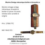 Montre Oméga automatique boitier et bracelet or
