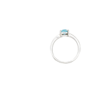 Bague argent avec pierre bleue