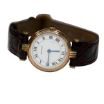 Montre vintage Cartier avec bracelet en cuir
