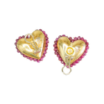 Boucles d'oreille or 750 Le Gi en forme de coeur