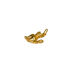 Pendentif or jaune en forme de chat