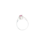 Bague argent avec pierre violine