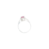 Bague argent avec pierre violine