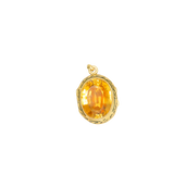 Pendentif or jaune et citrine à secret