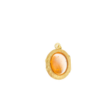 Pendentif or jaune et citrine à secret