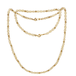 Collier et bracelet or jaune 750 avec des perles