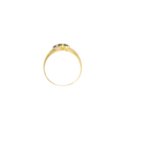 Bague or jaune 750 ornée de 3 saphirs