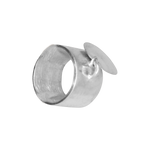 Bague argent originale avec médaille suspendue