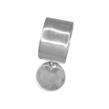 Bague argent originale avec médaille suspendue