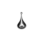 Boucle d'oreille goutte d'eau en argent 925