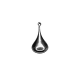 Boucle d'oreille goutte d'eau en argent 925