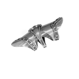 Bague style armure de chevalier en argent 925