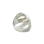 Bague argent constituée de 4 anneaux soudés