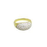 Bague or jaune 750 pavée de 39 diamants