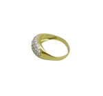 Bague or jaune 750 pavée de 39 diamants