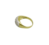 Bague or jaune 750 pavée de 39 diamants