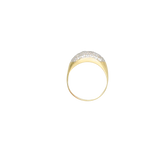 Bague or jaune 750 pavée de 39 diamants