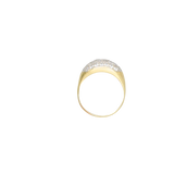 Bague or jaune 750 pavée de 39 diamants