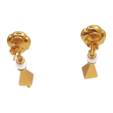 Boucles d'oreille or jaune 750, 3 motifs, créateur italien Bipiemme