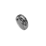 Bague or gris 750 14 diamants