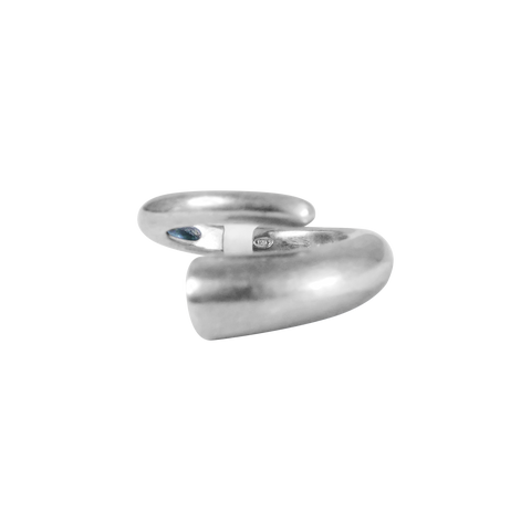 Bague argent en forme de Corne d'Abondance