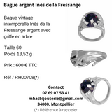 Bague argent Inès de La Fressange