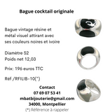Bague cocktail originale