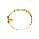 Bracelet jonc articulé serti de 34 diamants