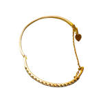 Bracelet jonc articulé serti de 34 diamants