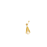 Pendentif or jaune 750 avec perle