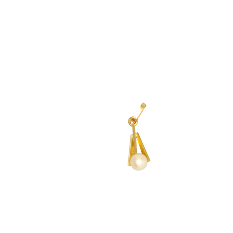 Pendentif or jaune 750 avec perle