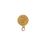 Pendentif or jaune 900, pièce de 2 pesos mexicains