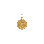 Pendentif or jaune 900, pièce de 2 pesos mexicains