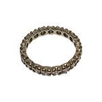 Bague américaine or gris 19 diamants